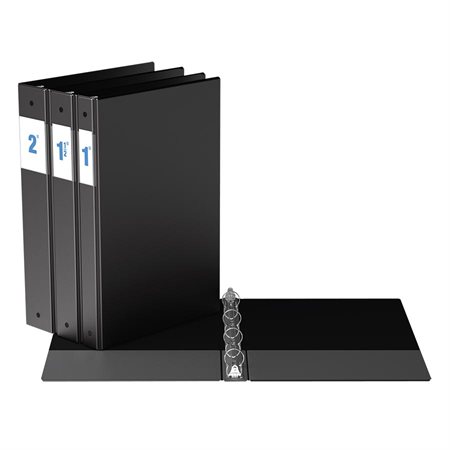 Reliure format légal Quatre anneaux ronds, avec déclencheurs doubles. 2 po.
