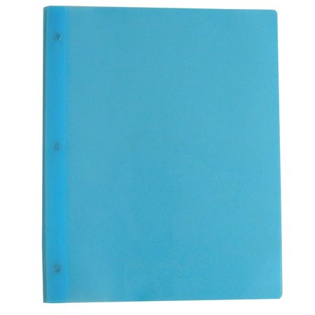 Couverture de présentation à trois attaches en plastique souple Poly Tang - Bleu clair