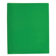 Couverture de présentation à trois attaches en plastique souple Poly Tang - Vert clair