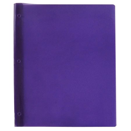 Couverture de présentation à trois attaches Poly Tang violet