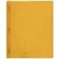 Couverture de présentation à trois attaches en plastique souple Poly Tang - Jaune