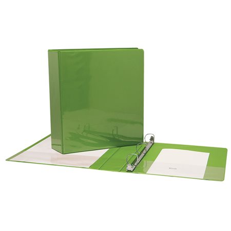 Reliure de présentation à anneaux en D - 2 po - Vert