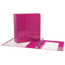 Reliure de présentation à anneaux en D - 2 po - Rose