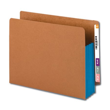 Pochette de classement latéral avec gousset de couleur