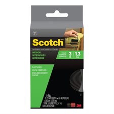 Attaches refermables pour usage intérieur Scotch® 3/4 x 60" noir