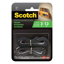 Attaches refermables pour usage intérieur Scotch® 3/4 x 18" noir