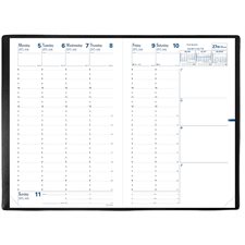 Agenda hebdomadaire Ministre (2027) Agenda complet anglais - couvert noir