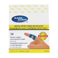 Pansement avec compresse détectrice Kare Strip™ pour bout de doigt 1-3/4 x 2-7/8"