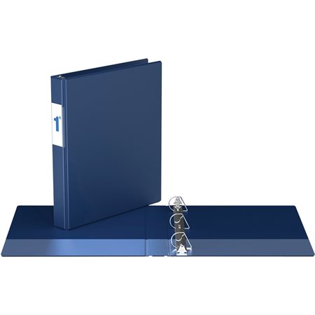 Reliure industrielle avec anneaux en D 1 po bleu royal