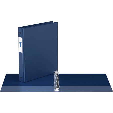 Reliure industrielle avec anneaux ronds - 1 po - Bleu royal