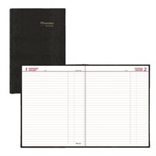 Traditional Daily Planner (2027) 10 x 7-7/8 in black