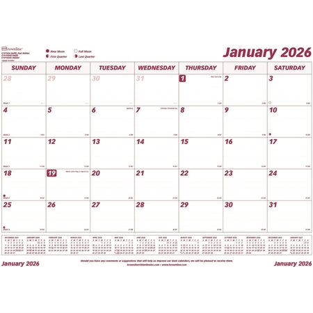 Monthly Desk Pad Calendar (2026)