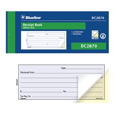 Receipt Booklet English book of 50 receipts