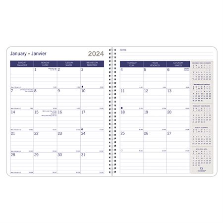DuraGlobe™ Monthly Diary (2027) joyful red