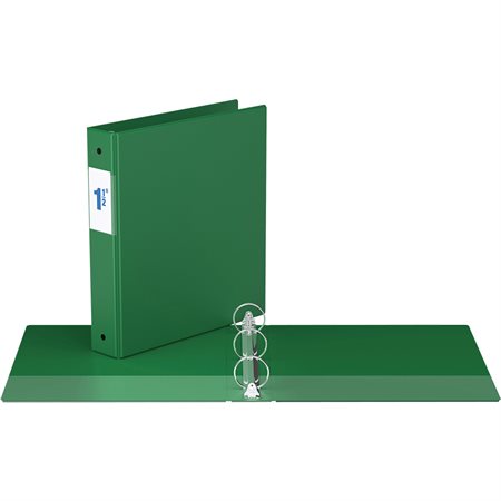 Reliure industrielle avec anneaux ronds - 1-1/2 po - Vert