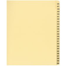Index juridique numérique séquentiel Offix® 226 à 250
