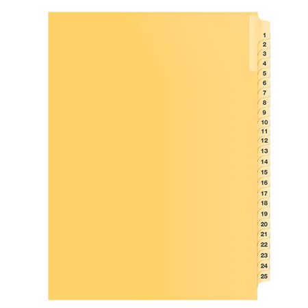 Index juridique numérique séquentiel Offix® 1 à 25