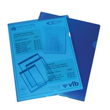 Couverture de présentation en poly FileMode - Acétate double - Format lettre - Bleu
