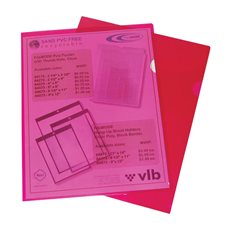 Couverture de présentation en poly FileMode - Acétate double - Format lettre - Rouge