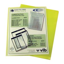 Couverture de présentation en poly FileMode - Acétate double - Format lettre - Jaune