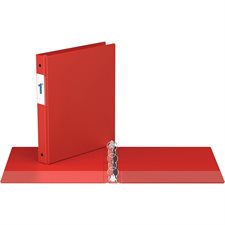 Reliure industrielle avec anneaux ronds - 1 po - Rouge