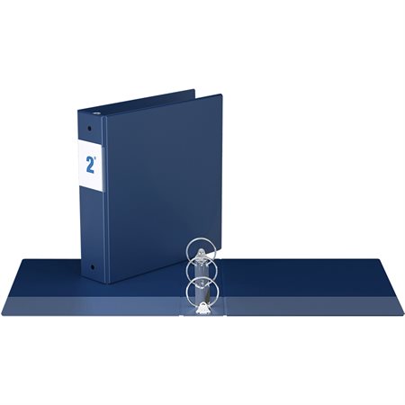 Reliure industrielle avec anneaux ronds - 2 po - Bleu royal