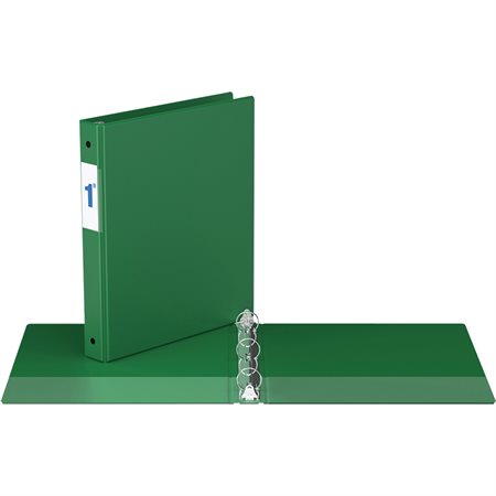 Reliure industrielle avec anneaux ronds - 1 po - Vert