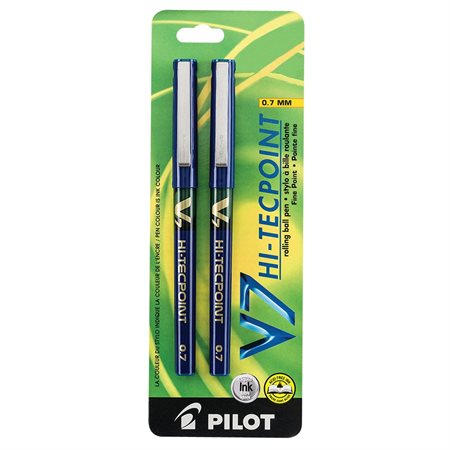 Hi-Tecpoint V5 / V7 Rollerball Pens 0.7 mm. Package of 2. V7. blue