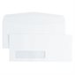 Enveloppe blanche à insertion facile avec fenêtre - #10 - 4-1/8 x 9-1/2 po