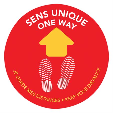 Self-Adhesive Floor Pads For One Ways bilingual
