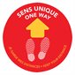 Self-Adhesive Floor Pads For One Ways bilingual