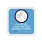 Stickers for Hand Sanitizing english