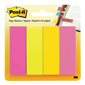 Languettes signets autoadhésifs Post-It® - 1 x 3 po - Couleurs variées