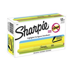 Fluorescent Pocket Highlighter - Box of 12 - Yellow
