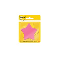 Post-it® Special Die-Cut Self-Adhesive Notes - 2.6 x 2.6 in - 2 Colours - Star