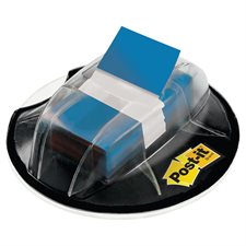 Distributeur à ventouse de languettes autoadhésives Post-it® 1 x 1,75 po - Bleu