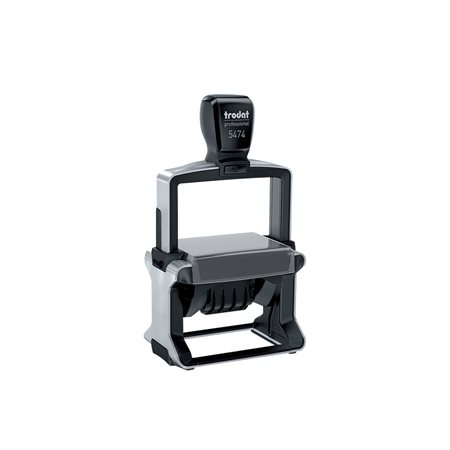 Self Inking Professional Custom Dater with Text 5474 - 1 9/16" x 2 3/8" - max.6 lines French