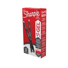 S.Gel Retractable Pen 0.7 mm red ink, black