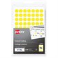Étiquettes de codage couleur autoadhésives - 1/2 po - Jaune