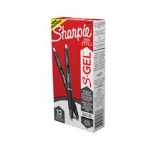 S.Gel Retractable Pen 1,0 mm black ink, black