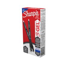 S.Gel Retractable Pen 0.7 mm blue ink, black