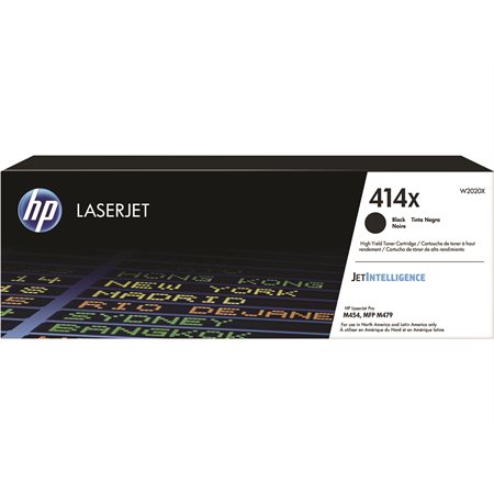 HP 414X Cartouche de toner de longue durée d'origine LaserJet HP414X - W2020X - Noir
