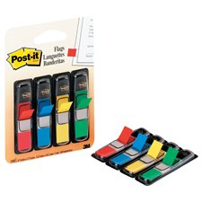 Post-it® Self-Adhesive Flags - 0.47 x 1.7 in - Assorted Standard Colours