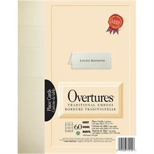 Cartons de table Traditionnelle Overtures® ivoire