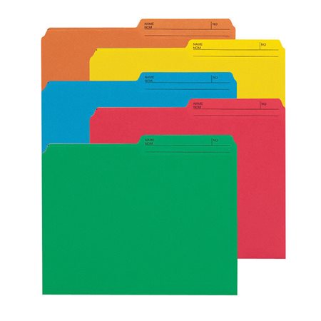 Coloured Reversible File Folders Letter size burgundy