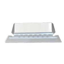 Onglets flexibles en poly transparent 3-1/2"