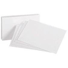 Fiches blanches unies - 6 x 4 po