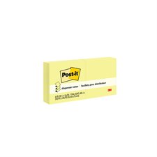 Feuillets éclair autoadhésifs Post-it® - 3 x 3 po - Jaune canari - Paquet de 6