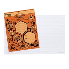 Cahier d'écriture interligné à réglage étroit LG20 - Orange