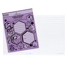 Cahier d'écriture interligné à réglage étroit LG20 - Violet